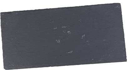Ciieeo Plato Rectangular Natural De Pizarra Para Sushi Barbacoa y Aperitivos Bandeja De Frutas y Pasteles Negro