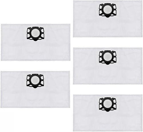 Daaxing Paquete de 5/10 bolsas de filtro de forro polar para Karcher Kfi357 Ka40 Wd2 Plus Wd3 Wd3s Se4001 Se4002 Robot Aspirador Accesorios (5 unidades)