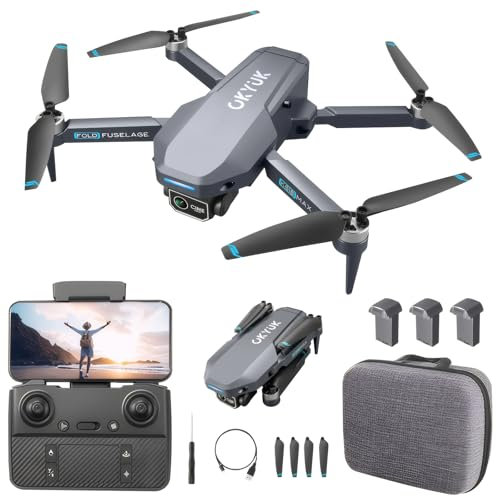 OKYUK K618 MAX Drohne mit Kamera 4K,270°Hindernisvermeidungs Drone Quadcopter mit FPV WiFi Übertragung, Einstellbare Linse, 3D Flip, Höhenhaltung, Spielzeug und Geschenke für Jungen Mädchen Anfänger