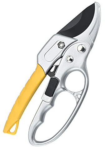 HYEFDWS Forbici da potatura per impieghi gravosi da Giardino, Forbici da potatura per Rami di Alberi da frutto, Utensili da potatura a cricchetto, Forbici da potatura manuali, Forbici PE