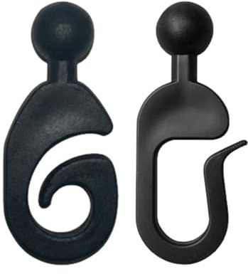 Drapes de Ganchos - Perchas de Soporte Textil, Elegantes agarres de Tela | Accesorios prácticos para Cortinas domésticas, Accesorios Decorativos Resistentes a la óxido, Hardware de suspensión