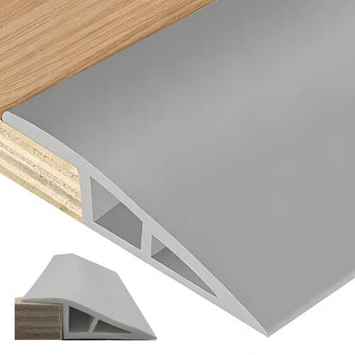 MFUSUL Profilo Di Transizione Autoadesivo, 100x5CM, Striscia Di Transizione In Pvc per Pavimenti, Striscia Di Regolazione Dell'Altezza, per Pavimenti In Parquet, Tappeti