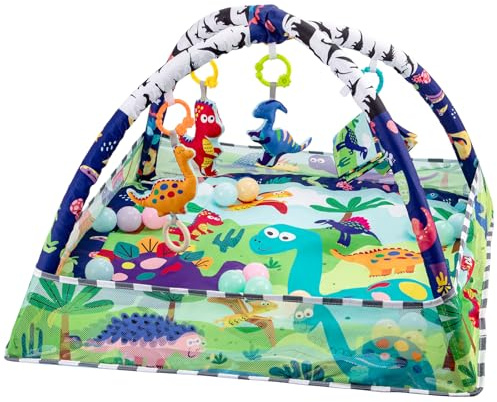 LN COZY CORNER Baby Play Gym & Activity Mat Sensory Toys, Arch, Playmat for Newborns & Infants