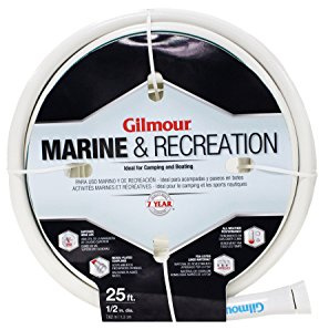 Gilmour 1/2 in. Dia. x 25 ft. L RV/Marine White Garden Hose