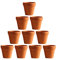 OUNONA 10pcs Mini Pot de Fleurs en céramique Rouge - Pot de Fleurs/Cactus - Idéal pour Les Plantes, Les Loisirs, Les Mariages, Les Chambres d'enfants - 3 x 3 cm