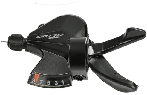 SHIMANO Altus SL-M2010-9R Altus Shift Lever, Band on, 9-Speed, Right Hand, SLM20109RA,Black