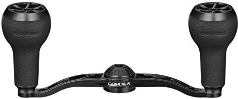 GOMEXUS 100mm Kurbel Baitcaster mit TPE knauf für Daiwa Zillion SV TW Abu Garcia Revo Beast/S/X/SX/STX CNC Baitcasting Angelrollen Handle, Loch 8x5mm Aluminium