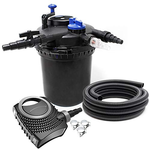 SunSun CPF-10000 SET 12000l 11W UVC NEO8000 Bomba Manguera Set de filtro para estanque