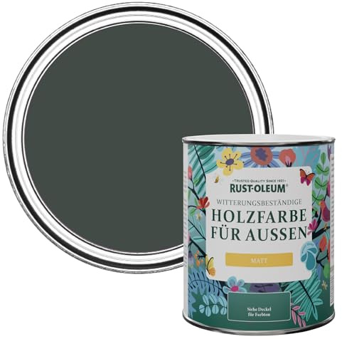 Rust-Oleum Dark Green Mould Resistant Garden Paint in Matt Finish - After Dinner 750ml
