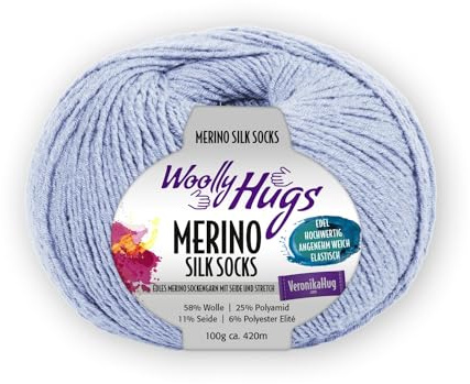 Woolly Hugs Merino Silk Socks ca. 420 m col. 257 100 g
