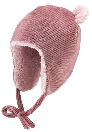Sterntaler Mädchen Inkamütze Ohren Ohne, Mattrosa, 43 EU