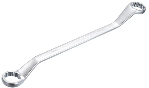 sourcing map Offset Double Box End Wrench 32mm x 34mm Metric 12 Point High-Carbon Steel Chrome Plated Box Wrenches