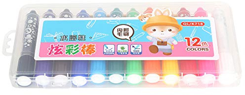 SEAFRONT Crayón Sedoso, Barra Colorida para Pintura Al óleo, 12 Colores de Crayones Solubles en Agua, Ideal para Niños y Proyectos de Arte