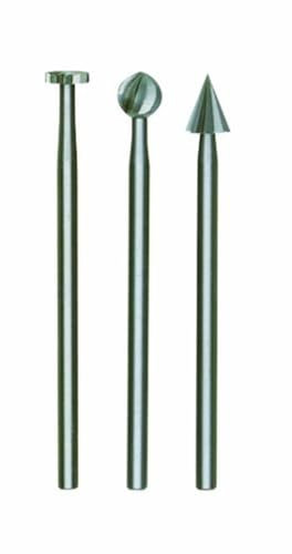 Proxxon 28720 Set of Tungsten vanadium precision cutters, 3 pcs., 13/64