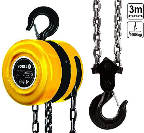 Vorel 80753 – Bloc de la chaîne 3000 Kg