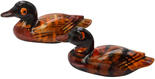 fengshuisale Par de patos mandarines Feng Shui Love & Fidelity/resin + pulsera de cuerda roja gratis Y1203