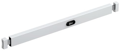 BASI | Panzerriegel für Haustüren, Wohnungstüren oder Nebentüren in zwei Größen | in Weiß, Braun, Silber oder Edelstahlfarben | Panzerriegelschloss Querriegel mit Schließzylinder