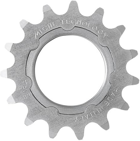 MICHE accessorio pignone acciaio 17 denti pista con supporto