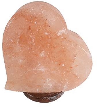 SudoreWell Cristallo di Sale Lampada Lampada Sale Cuore