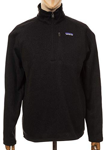 PATAGONIA M's Better Sweater 1/4 Zip, Pile ad alte prestazioni Uomo, Black, M