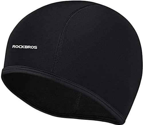 ROCKBROS Gorro Invierno a Prueba de Viento para Ciclismo, Gorro Bajo Casco para Hombre Mujer para Running Moto Esquí Deportes
