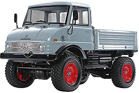 TAMIYA, Kunststoff, 58692 1:10 RC MB Unimog 406 U900 (CC-02), ferngesteuertes Auto, RC Fahrzeug, Modellbau, Bausatz zum Zusammenbauen, Bausatzmodell, Blau, 24,541
