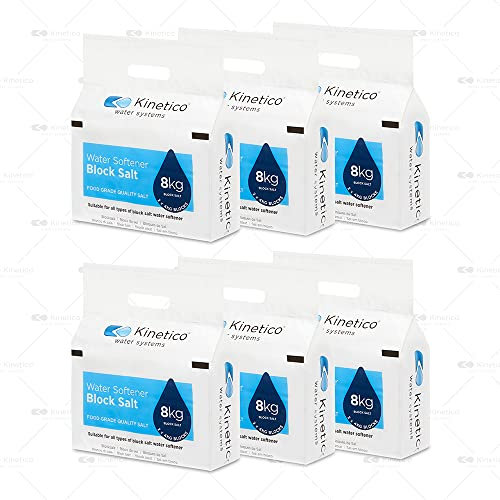 Kinetico Block Salt for Water Softeners - Genuine Kinetico Product - Delivers Superior Performance - 6 packs with 12 salt blocks in total
