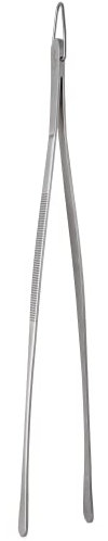 Lurch 33720 Koch-Pinzette zum Dekorieren, Anrichten, Servieren und Wenden Edelstahl 30cm, Stahlblau