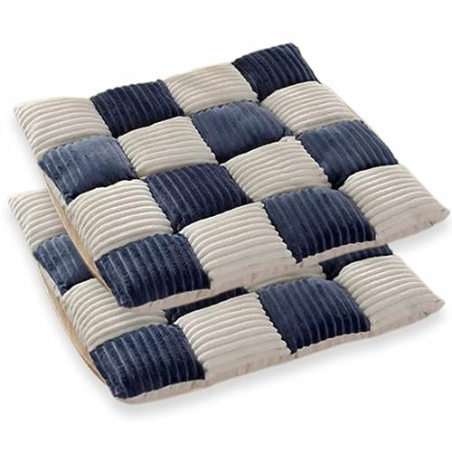 Sitzkissen Dekoratives Kissen Garten Stuhl Kissen(42x42cm) Bequeme Stuhlauflage - Steppkissen Weich Und Robust Bunt FüR Haus & Garten Dicke Polsterung.
