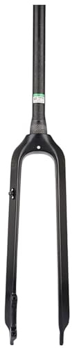 5/29 tum MTB Gaffel Kolfiber Styv Gaffel Rör 1 1/8 Rak/Klipp Skivbroms Axelaxel 15 x 100 mm Styv Gaffel För Cykel A, 26 tum