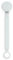 Suavinex, Chupetero de Silicona, Broche Pinza con Cinta Plana de Silicona, Cadena Chupete para Bebés +0 Meses, Clip con Plaquita de Silicona, Broche para el Chupete Wonder, Illusion Blue