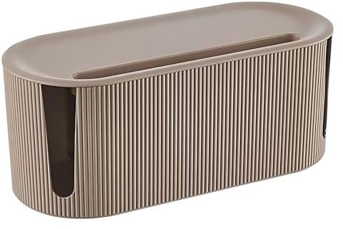 Kabelbox, Kabel Organizer Box Mit Deckel, Groß Kabelmanagement Box, Multifunktional Kabel Aufbewahrungsbox, PP-Kunststoff Steckdosenbox zum Kabel Verstecken für Kabe, Steckdosenleisten