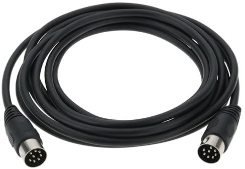 The Lord of the Tools 8 Pin Cavo Di Collegamento Del Segnale DIN Maschio A 8 Pin DIN Maschio Lunghezza Filo 3M Compatibile Con Olufsen Beolab Compatibile Con B&O Sistema Audio E TV Nero