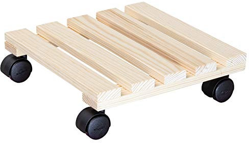 Wagner Chariot de Plantes Paletti et Porte Plante pour L'Intérieur, Capacité de Charge 100kg, 29 x 29 x 8cm