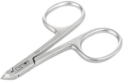 REMOS Hautzange in Scherenform Schneide 4 mm aus rostfreiem Edelstahl - 8 cm