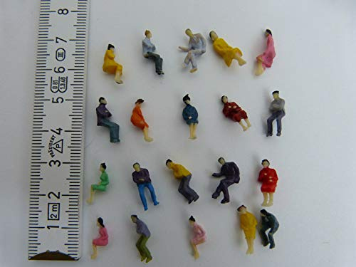 300 sittande figurer för personvagn H0