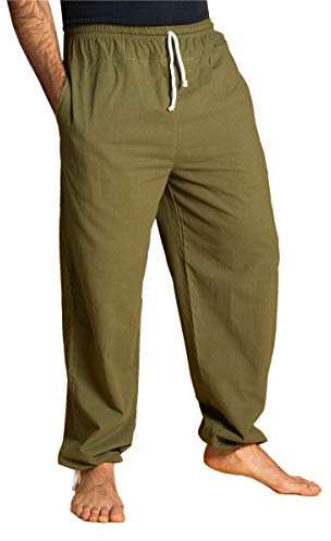 PANASIAM E-Pants Long, Cotton, Olivegreen, L