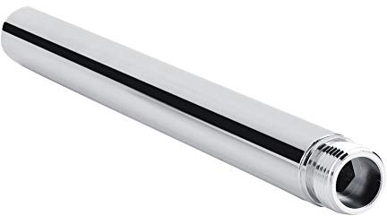 Bras de Douche Extension en Acier Inoxydable Rallonge de Douche 20cm Tube D'extension de Douche Rond G 1/2 Bras D'extension de Pomme de Douche Accessoire de Salle de Bain