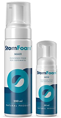 StomFoam Medizinischer Reinigungsschaum und beruhigende Pflege für Stoma umgebende Haut. Bei Reizungen und empfindlicher Haut. Medizinprodukt 50 ml.