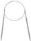 Aeelike 5mm Circular Knitting Needles 100cm, Metal Circular Needles with Flexible Cable, Fixed Stainless Steel Knitting Pins, Long Round Knitting Needles for Blankets Large Projects, Size US 8