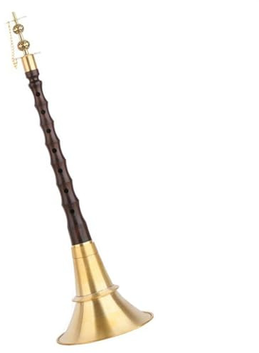 Ebenholtsstång Med Kopparbåge För Oregelbunden Ton Suona Kinesiska Folk Träblåsinstrument Suona Set(Color:31cm)