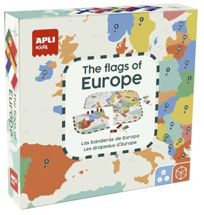 APLI Kids Pusselspel om europeiska flaggor, 19437, flerfärgad