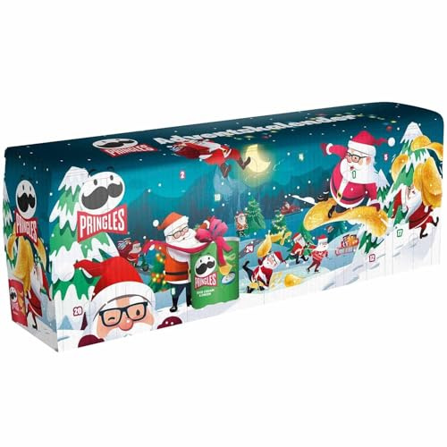 Pringles Calendrier de l'Avent 2024, chips, calendrier de l'avent, plaisir de grignoter, points forts pour les collations dans différentes variétés