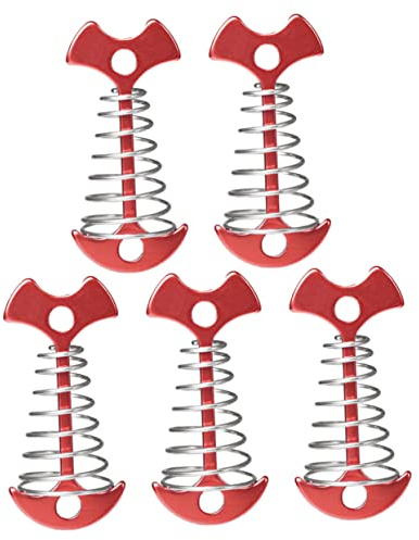 Yardwe 5piezas Fijador De Clavos Suelo Forma De De Pescado Accesorios para Tiendas De Campaña Duradero para Uso Al Aire para Fijar Toldos y Carpas