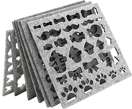 Homoyoyo 7piezas Molde De Fieltro De Lana Para Manualidades Diy Plantilla Para Apliques Herramienta De Bordado Aguja Para Proyectos De Arte