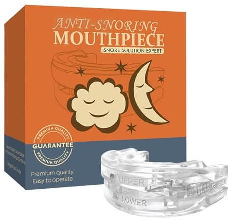 Dispositivo antirronquidos ajustable para adultos – mordida nocturna reutilizable contra los ronquidos, comodidad personalizada