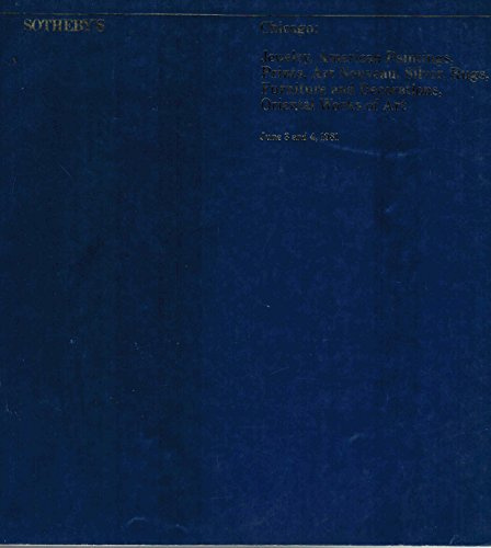 SOTHEBY'S CATALOG : Jewelry, American Paintings, Prints, Art Nouveau, Silver, Rugs, Furniture and Decoration, Oriental Works of Art - Chicago - June 3-4 1981
