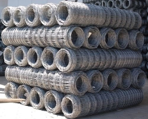 rgvertrieb Wildzaun 50m Forstzaun Weidezaun Drahtzaun Knotengeflecht Zaun Knotengitter Rustikal z. B. für Forst- und Landwirtschaft | Höhe: 100 cm | 3 Größen (100/8/15)