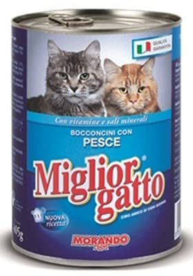 Miglior Gatto Set 24 Bocconcini Pesce 400 Gr. Cibo per Gatti