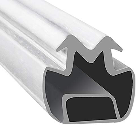 Magnetic Shower Seals for Channels | Sold in Pairs | Soft Flexible Folding White Rubber T with Magnet | Fits Into an M Shaped Channel | 2 Metres Long | MAG009